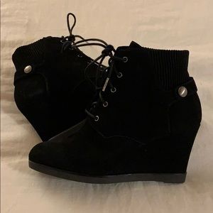 Michael Kors Carrigan Suede Wedge Booties